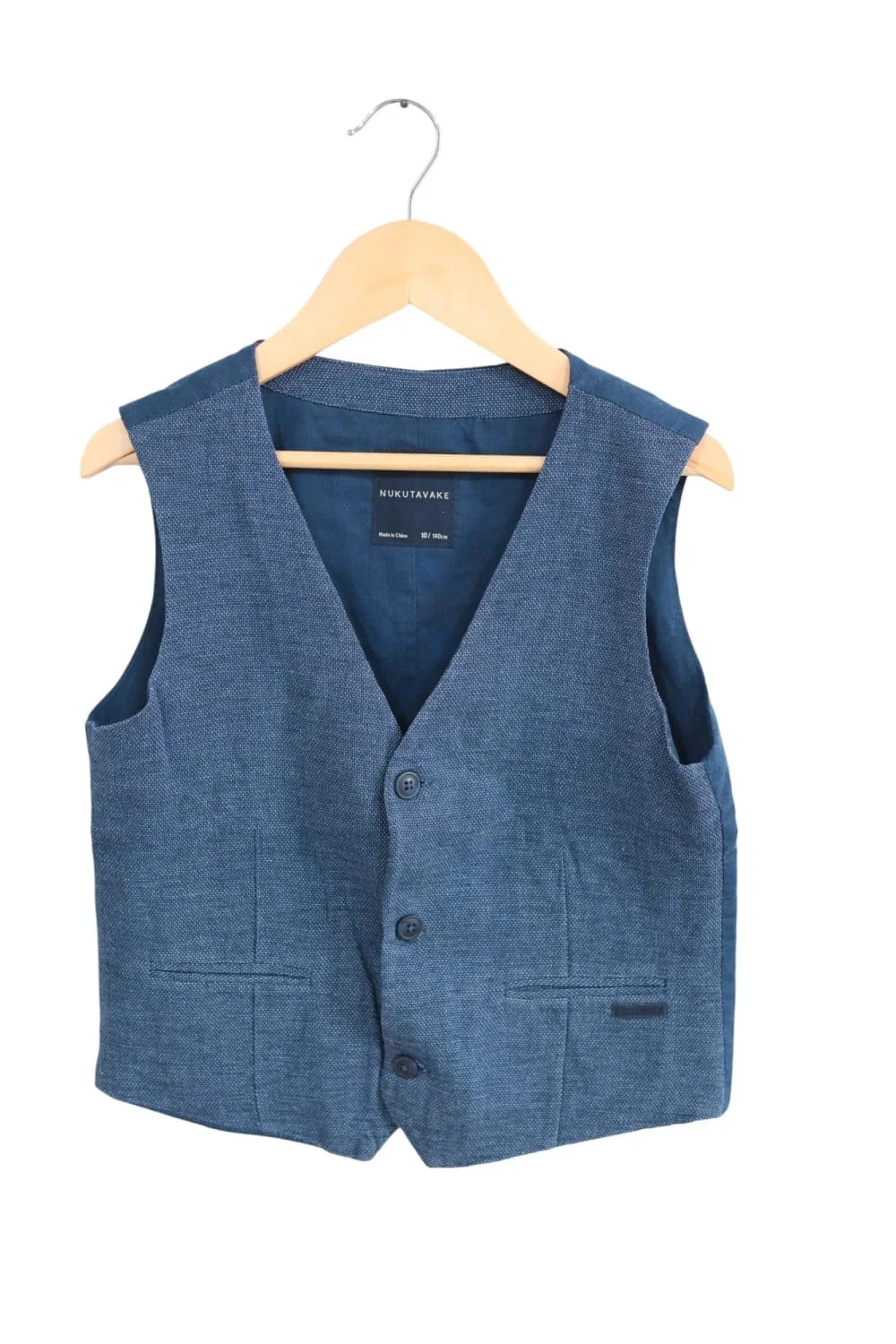 C28 gilet marine Nukutavake 10 ans
